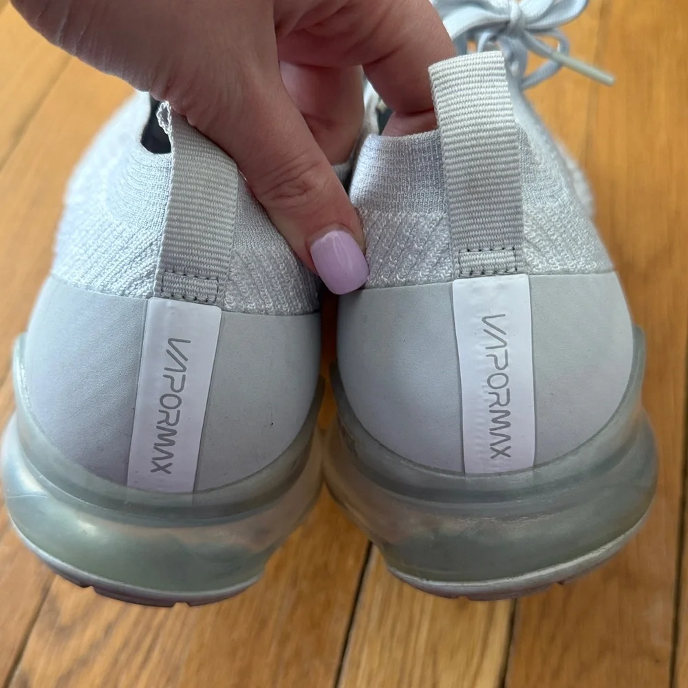 Nike Air VaporMax Flyknit 3 Pure Platinum Sneakers - Picture 7 of 10